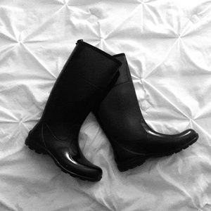 🖤Shiny Black Rain boots🖤